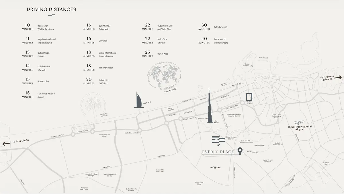 Map of the area around Ellington Everly Place